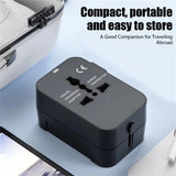 PlugoNes Universal Travel Plug Adapter | 150+ Countries & Dual USB