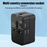 PlugoNes Universal Travel Plug Adapter | 150+ Countries & Dual USB