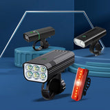 PumiLoci 3600LM Rechargeable Bicycle Light Set UK