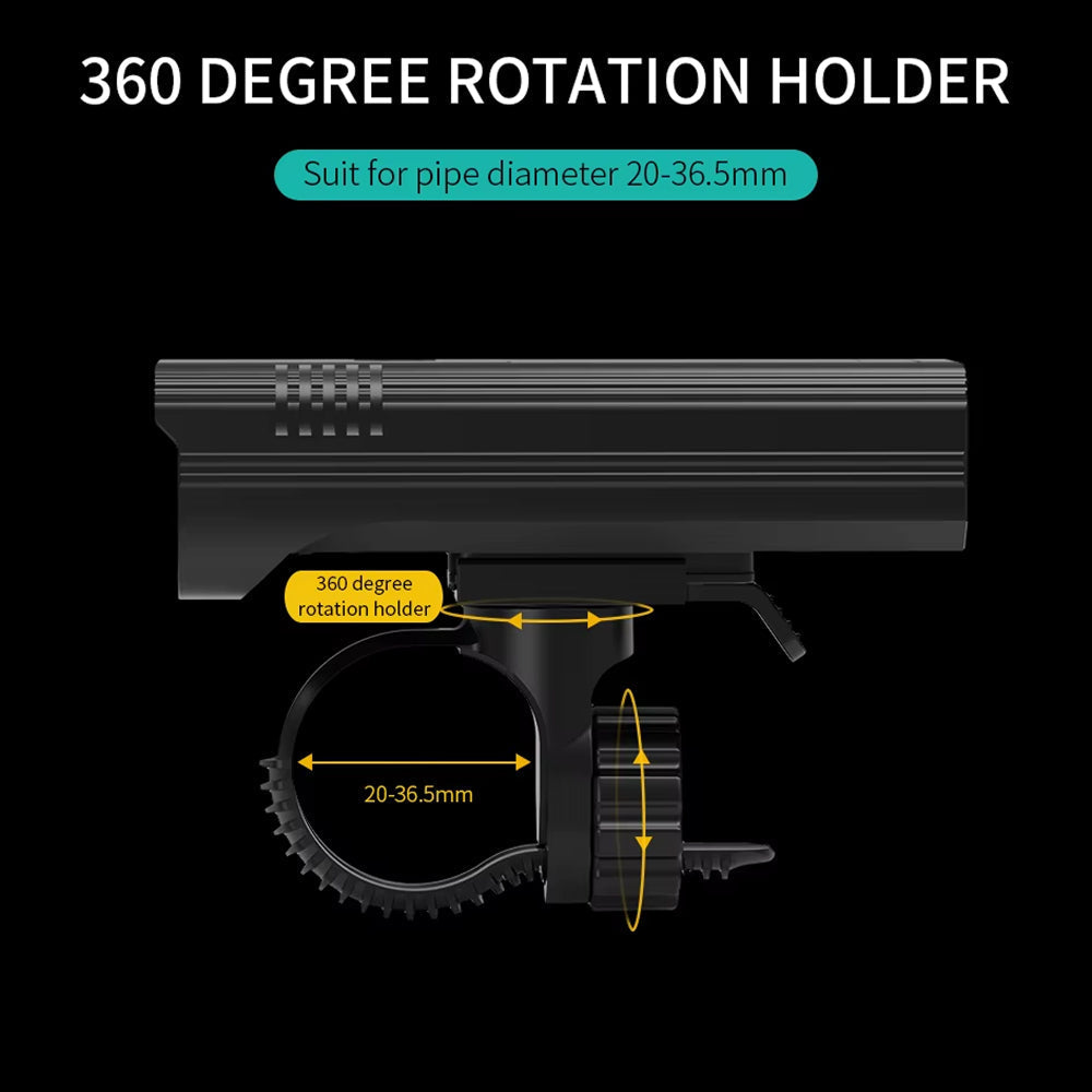 PumiLoci 3600LM Rechargeable Bicycle Light Set UK