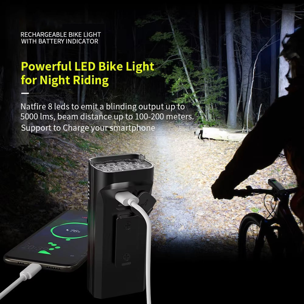 PumiLoci 3600LM Rechargeable Bicycle Light Set UK