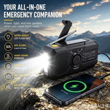 RadnixSkio Emergency Solar Hand Crank Radio UK