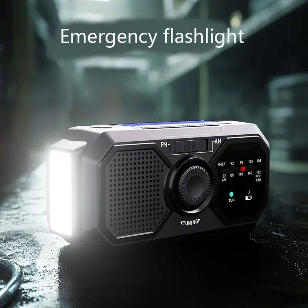 RadnixSkio Emergency Solar Hand Crank Radio UK