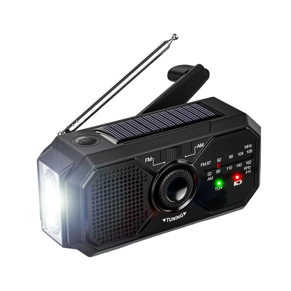 RadnixSkio Emergency Solar Hand Crank Radio UK