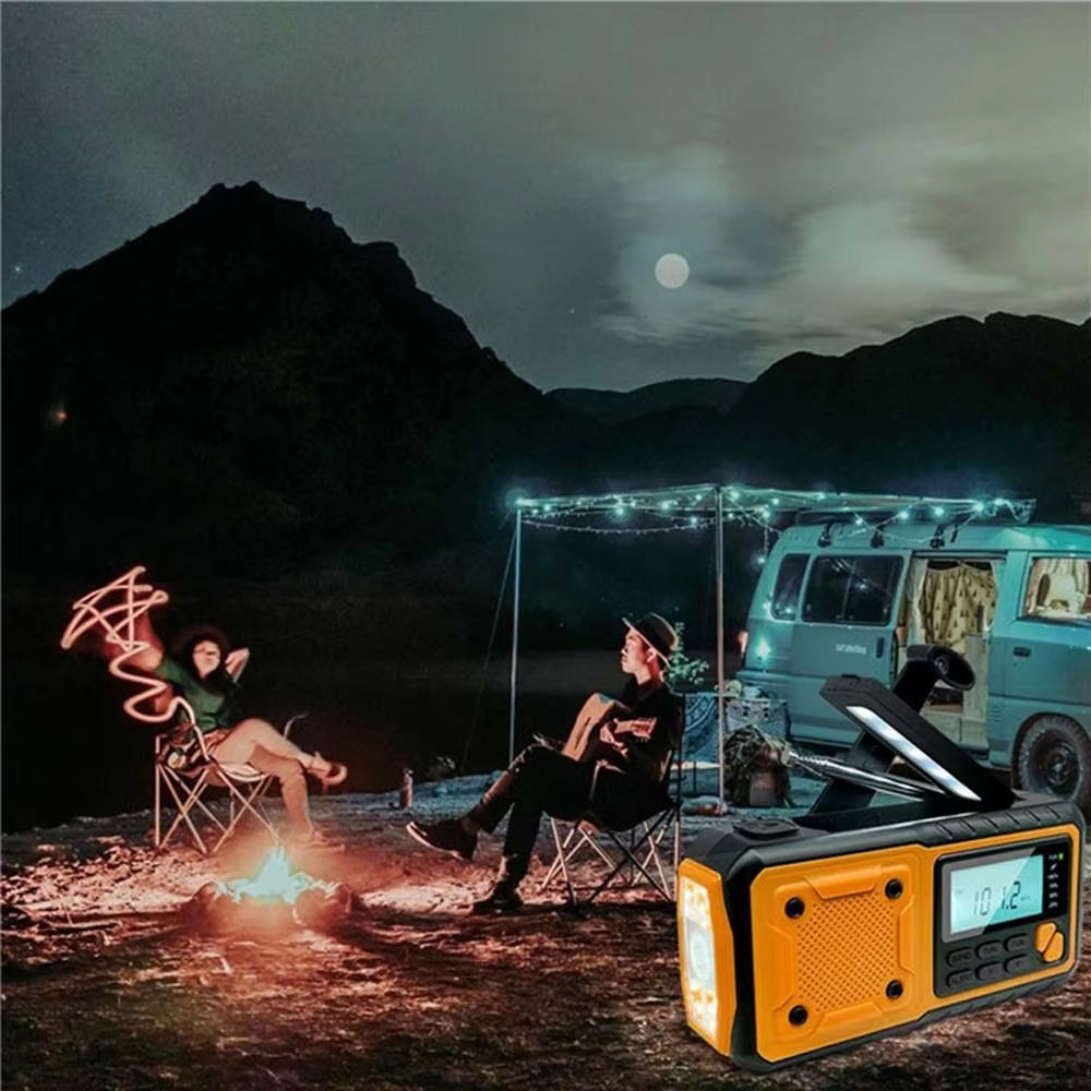 SafeNetto Hand Crank Radio | Emergency Weather Radio & Power Bank