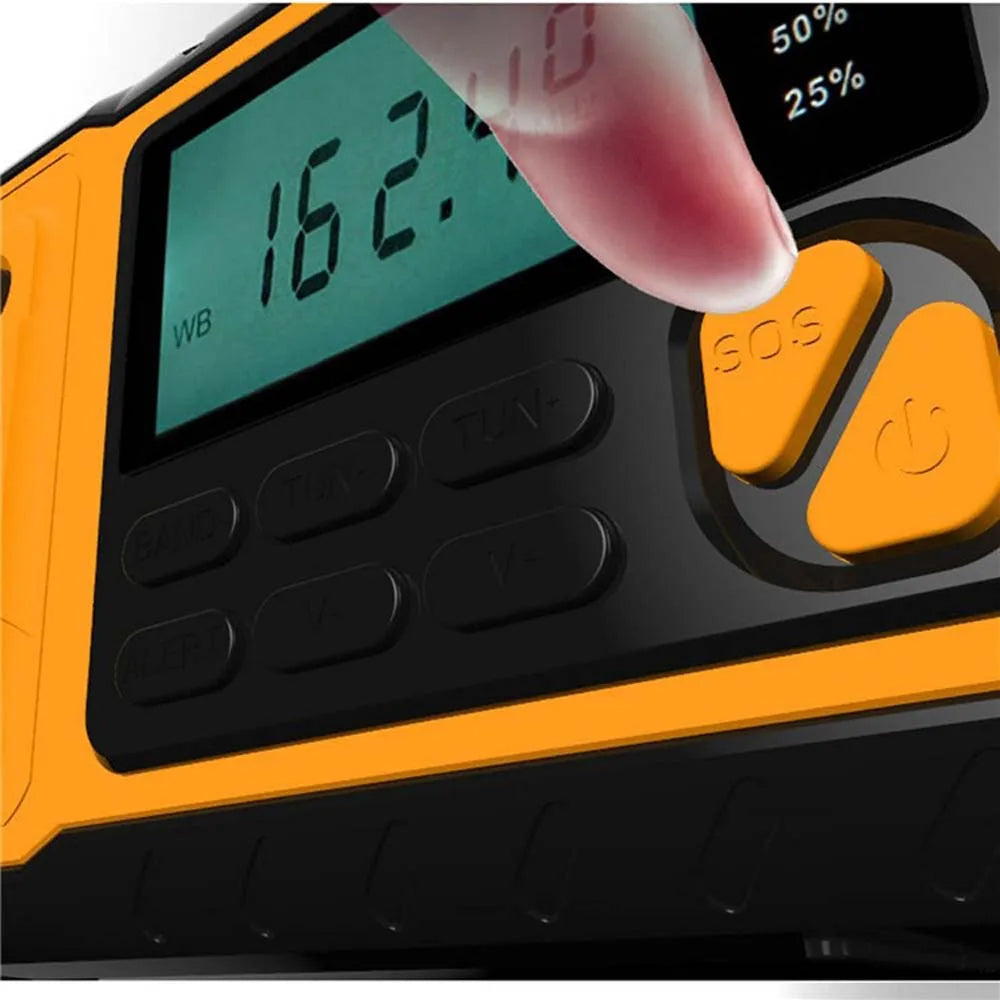 SafeNetto Hand Crank Radio | Emergency Weather Radio & Power Bank