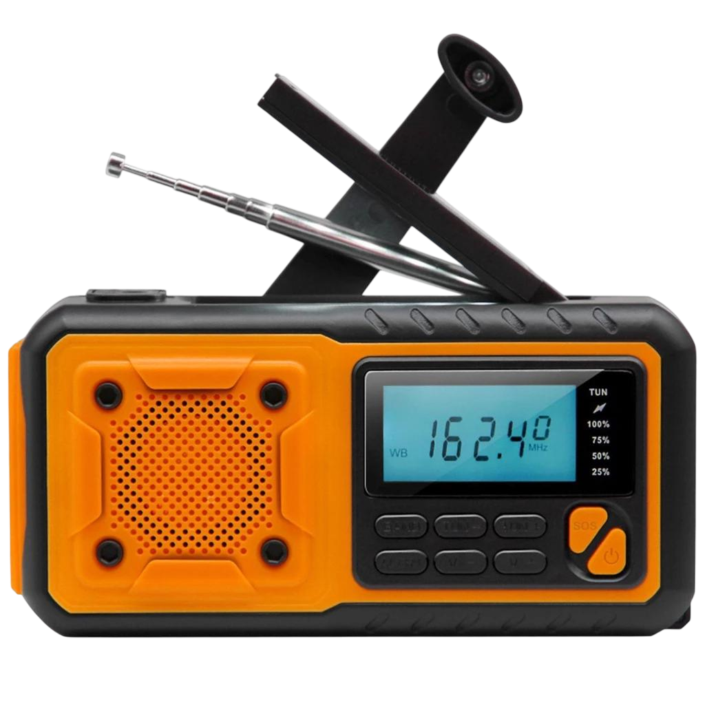 SafeNetto Hand Crank Radio | Emergency Weather Radio & Power Bank