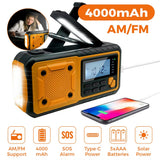SafeNetto Hand Crank Radio | Emergency Weather Radio & Power Bank
