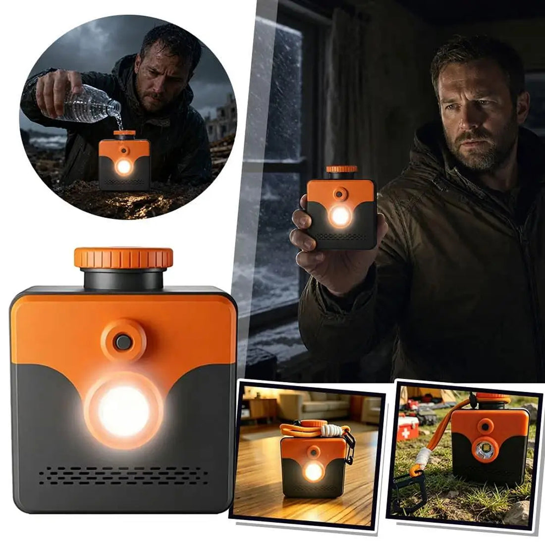 SalVynix Salt Water Lamp Emergency LED Light