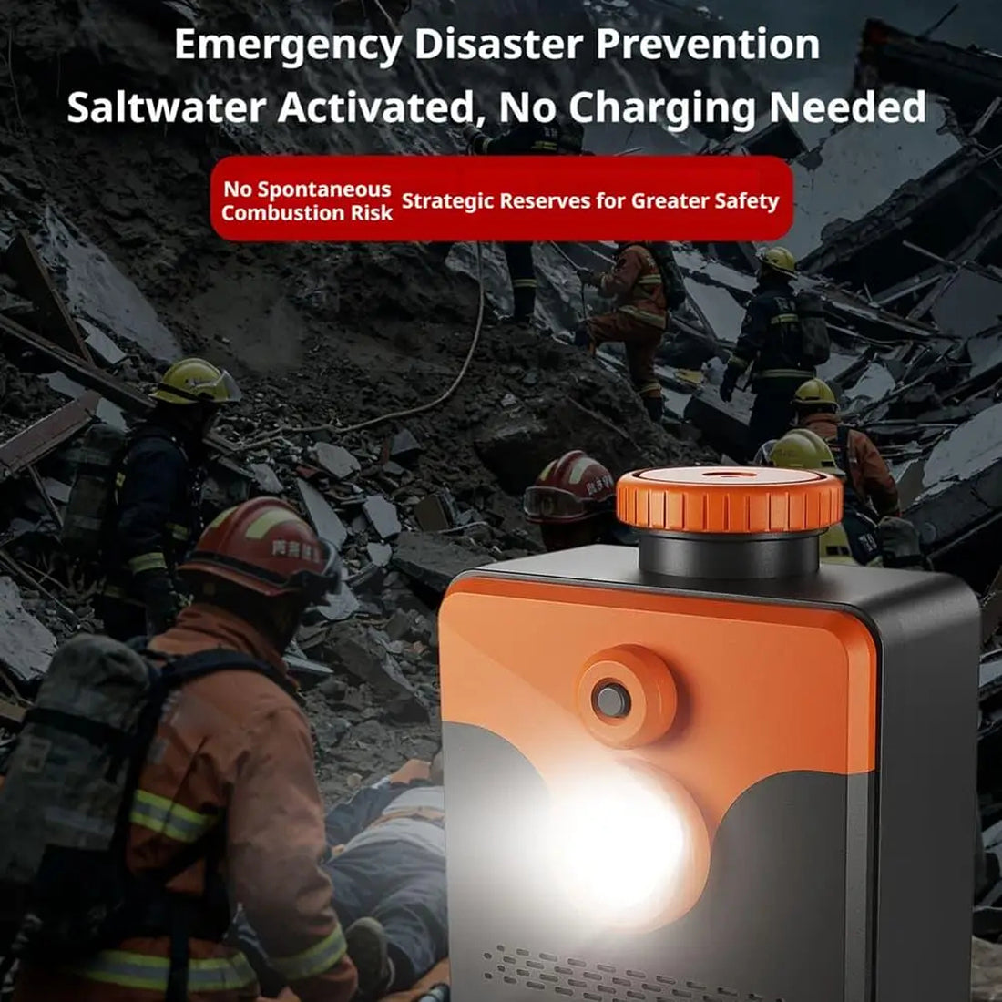 SalVynix Salt Water Lamp Emergency LED Light