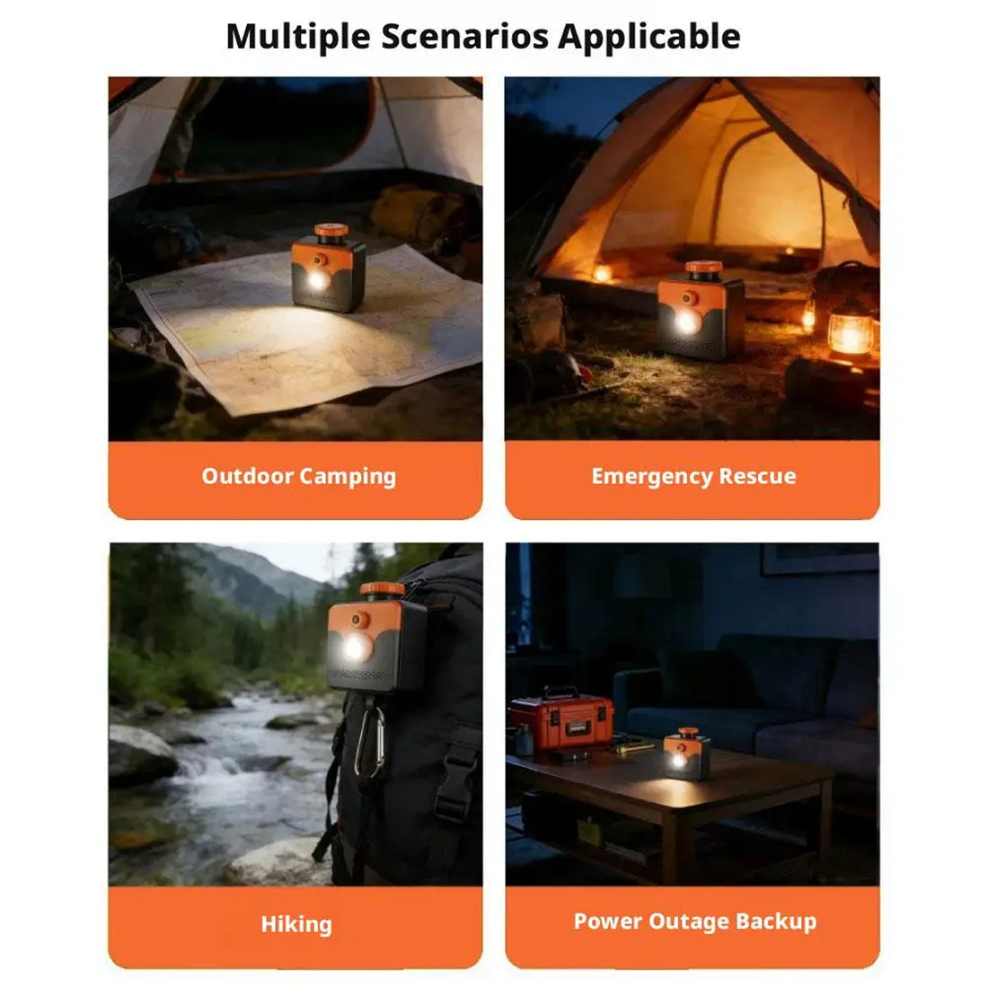 SalVynix Salt Water Lamp Emergency LED Light