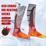 SkiHeati Rechargeable Heated Ski Socks for Winter Sports & Hiking