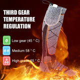 SkiHeati Rechargeable Heated Ski Socks for Winter Sports & Hiking