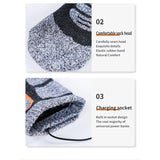 SkiHeati Rechargeable Heated Ski Socks for Winter Sports & Hiking