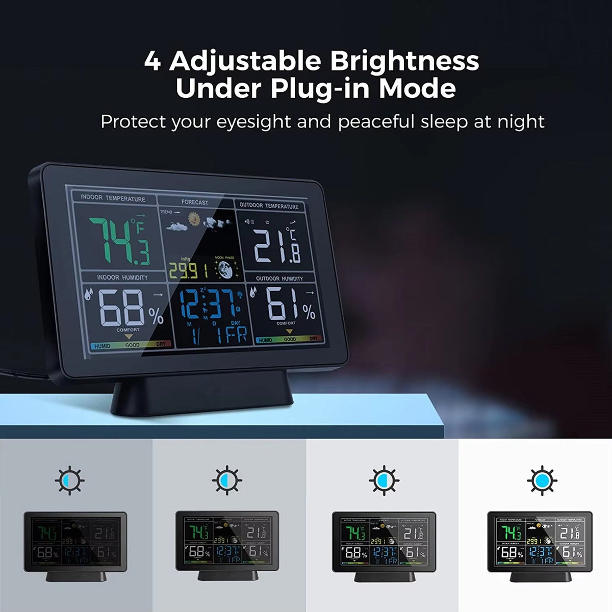 Skyrenux WiFi Outdoor Weather Station with App & Multi-Zone Sensors