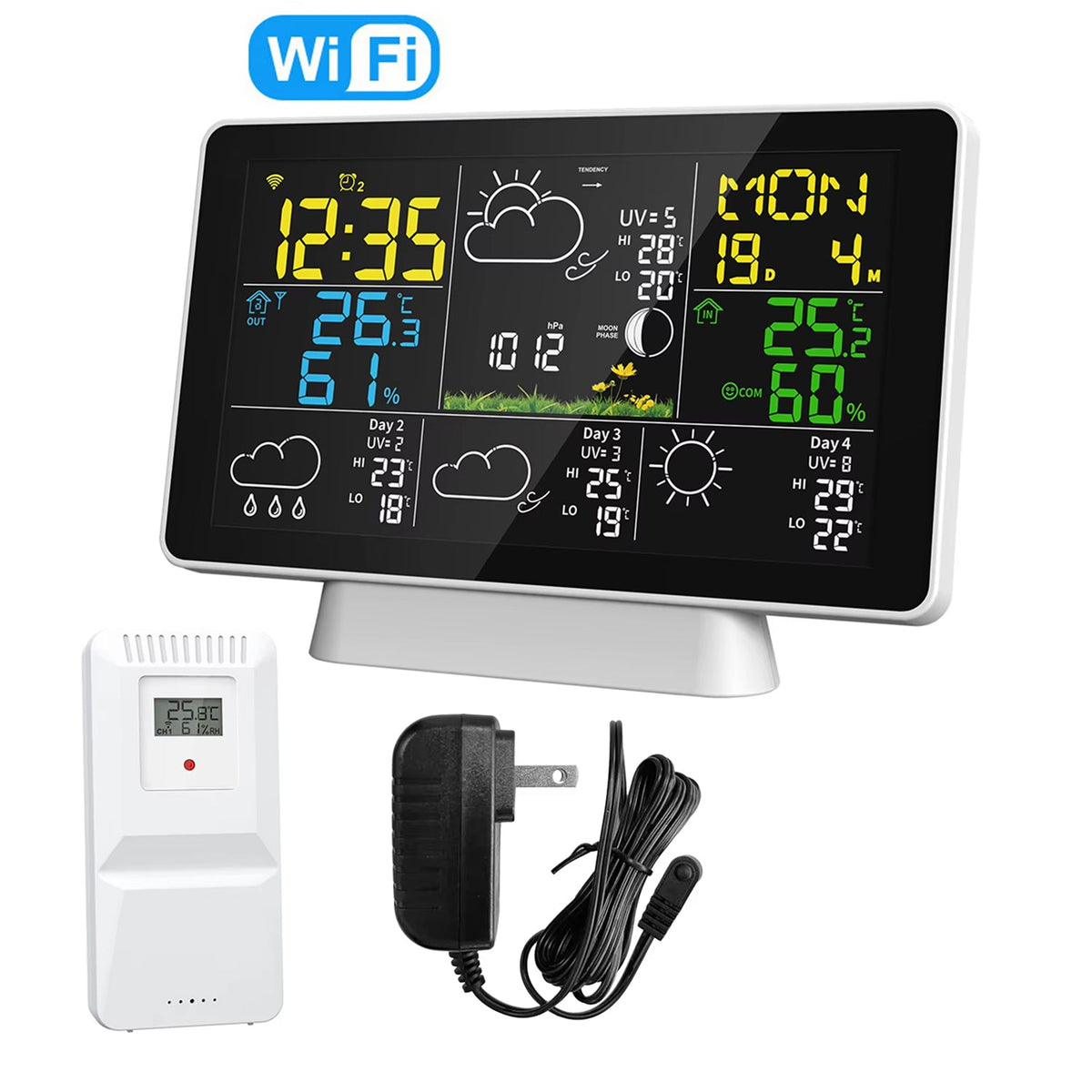 Skyrenux WiFi Outdoor Weather Station with App & Multi-Zone Sensors