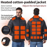 SolueMax Men's 27-Zone Heated Jacket | All-Weather Thermal Puffer