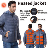 SolueMax Men's 27-Zone Heated Jacket | All-Weather Thermal Puffer