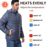 SolueMax Men's 27-Zone Heated Jacket | All-Weather Thermal Puffer