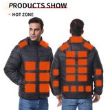 SolueMax Men's 27-Zone Heated Jacket | All-Weather Thermal Puffer