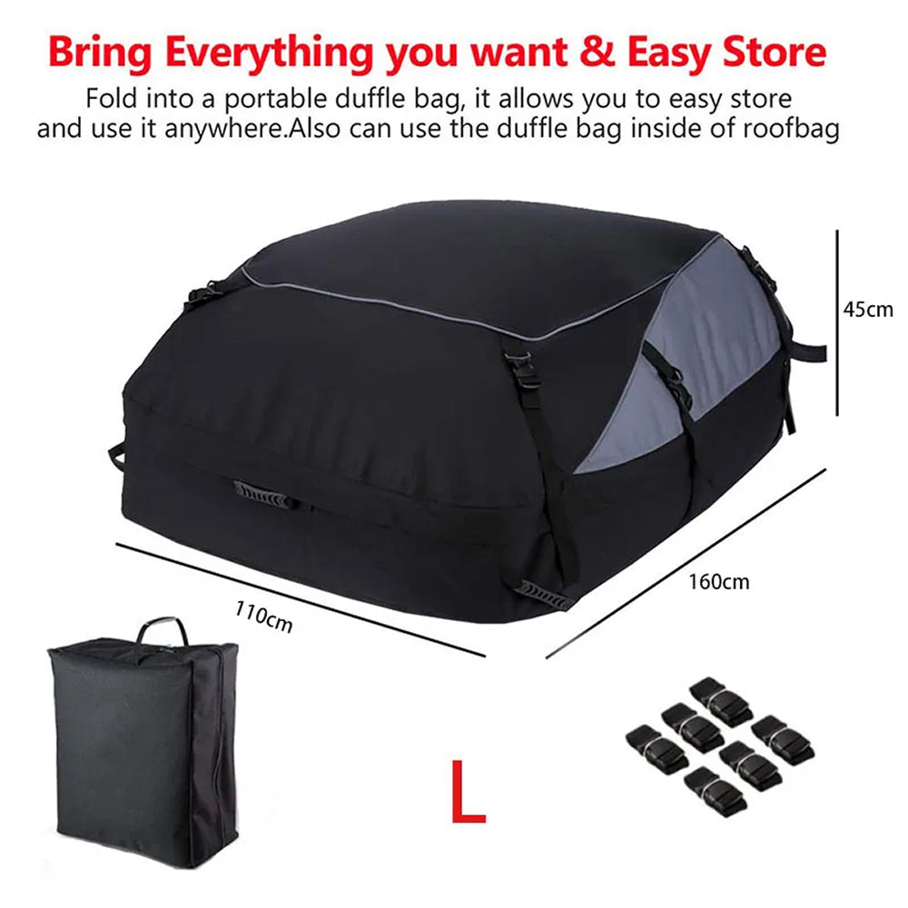 StowRaxi Waterproof Universal Car Roof Cargo Bag for Road Trips
