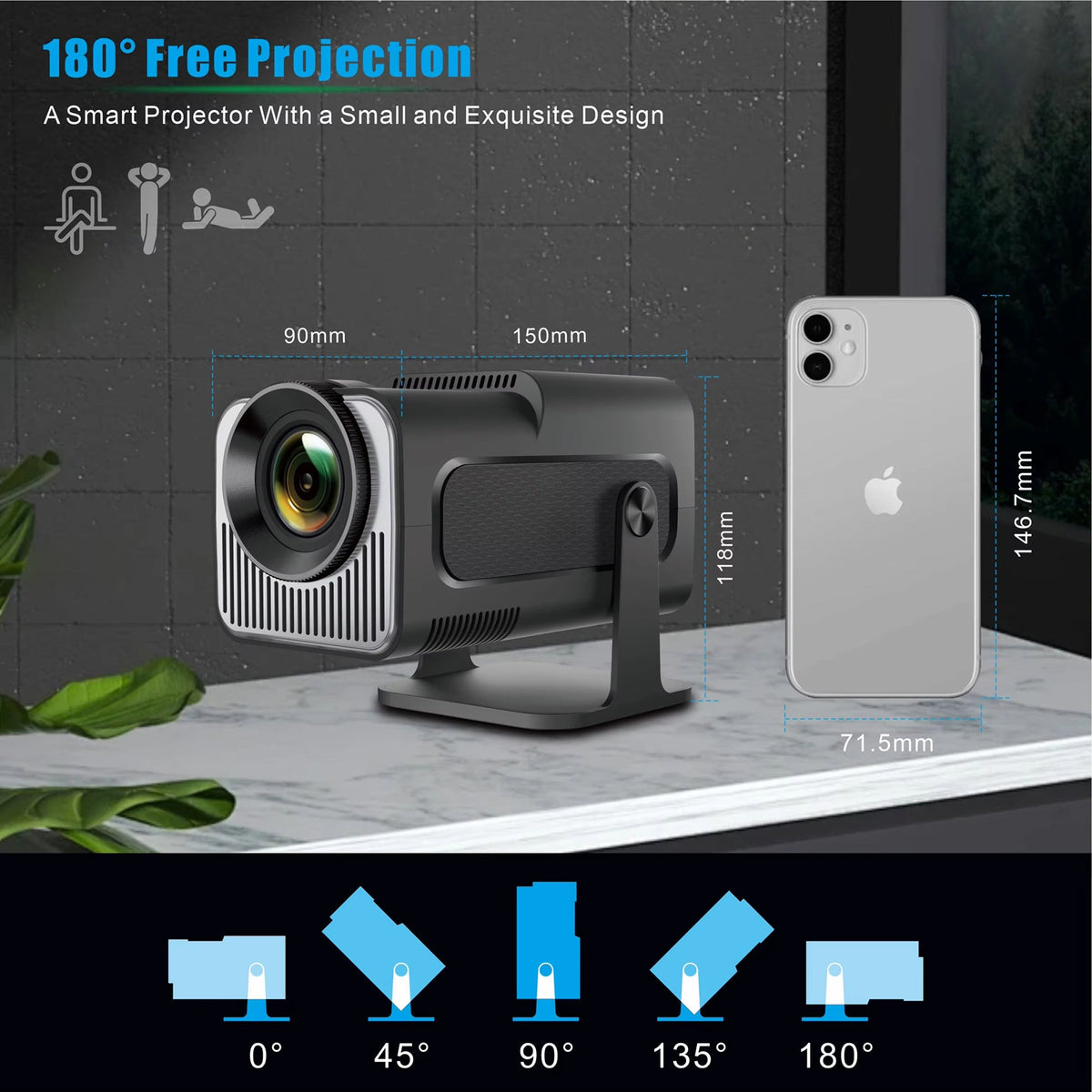 SuniiStage - 4K Projector For Outdoor Activities