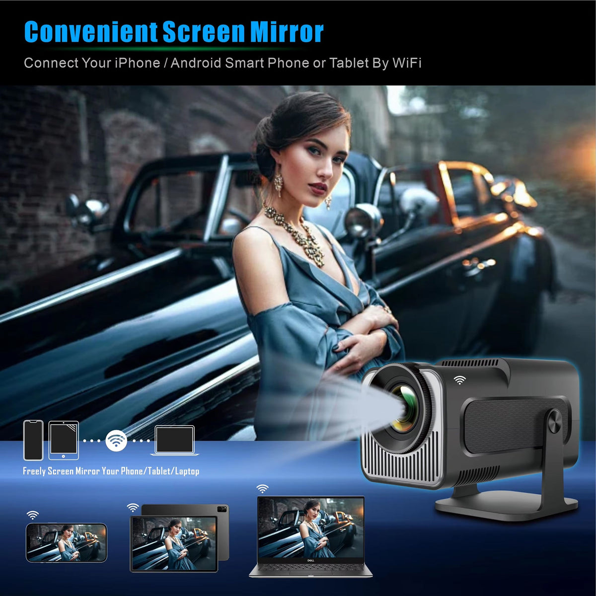 SuniiStage - 4K Projector For Outdoor Activities