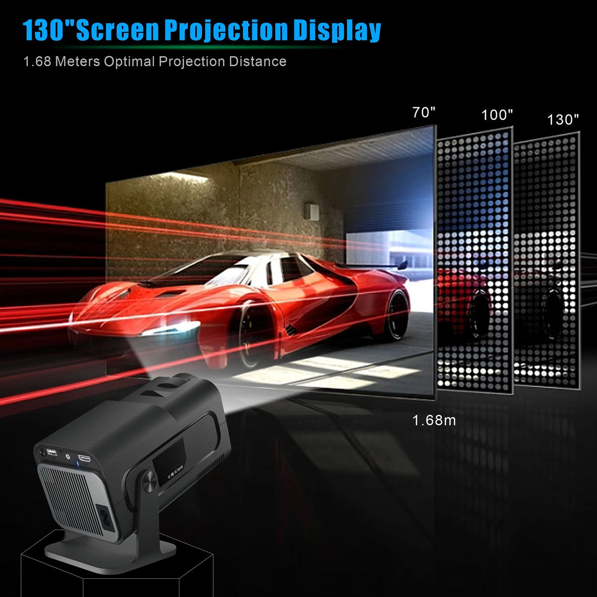 SuniiStage - 4K Projector For Outdoor Activities