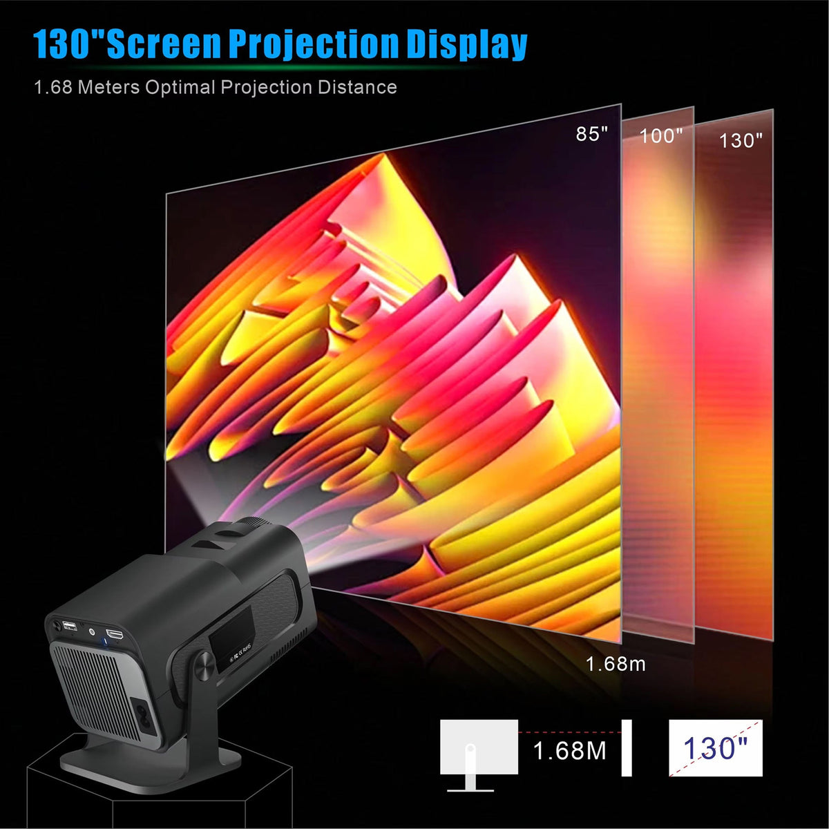SuniiStage - 4K Projector For Outdoor Activities