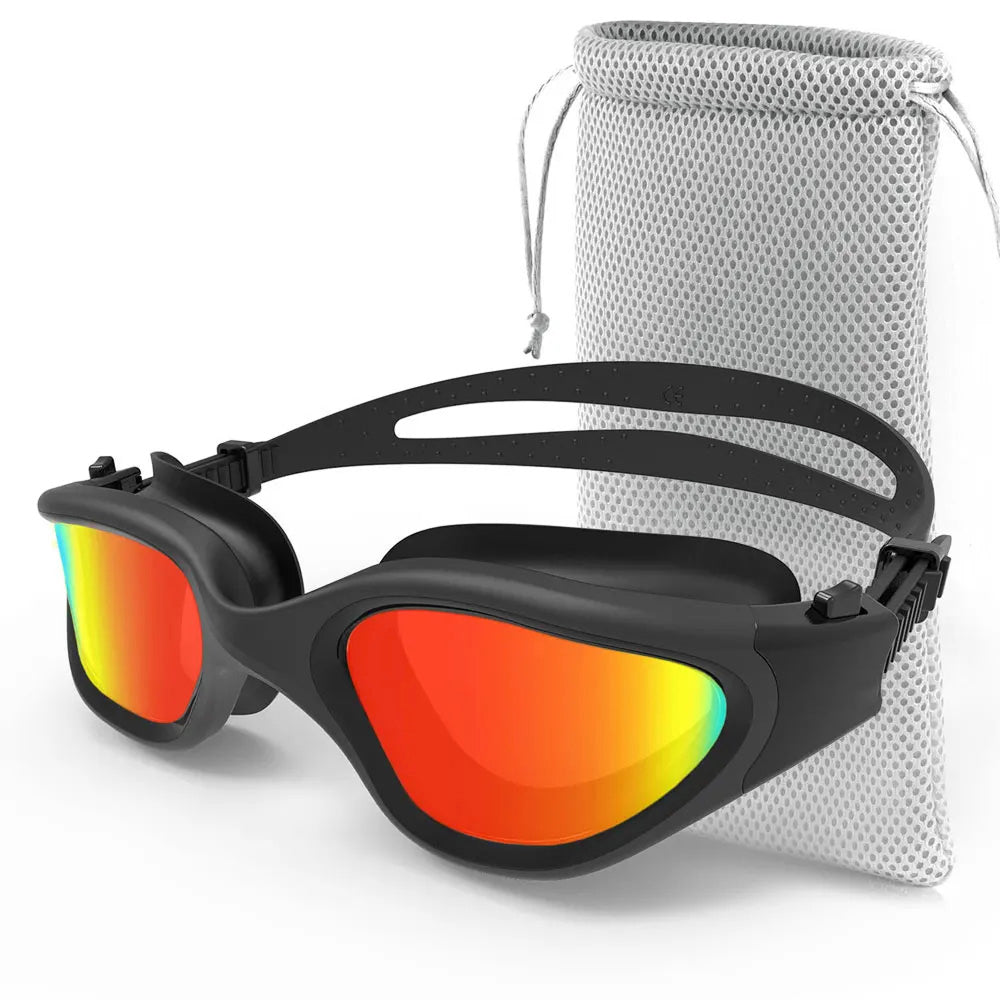 SwiGoxim Polarised Swim Goggles with 180° Panoramic Anti-Fog View