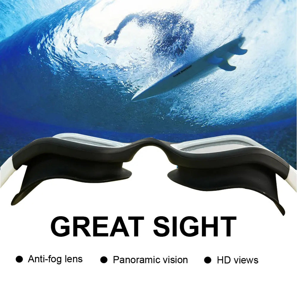 SwiGoxim Polarised Swim Goggles with 180° Panoramic Anti-Fog View