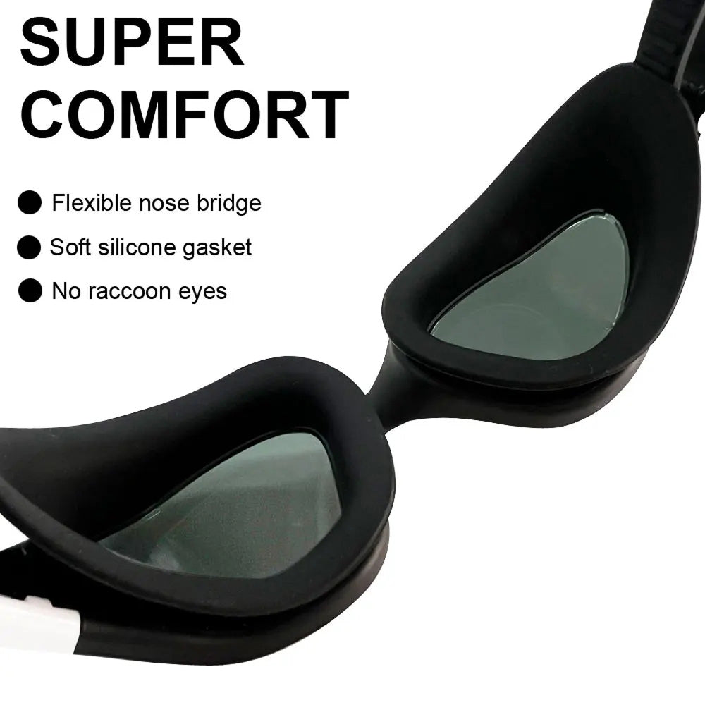 SwiGoxim Polarised Swim Goggles with 180° Panoramic Anti-Fog View