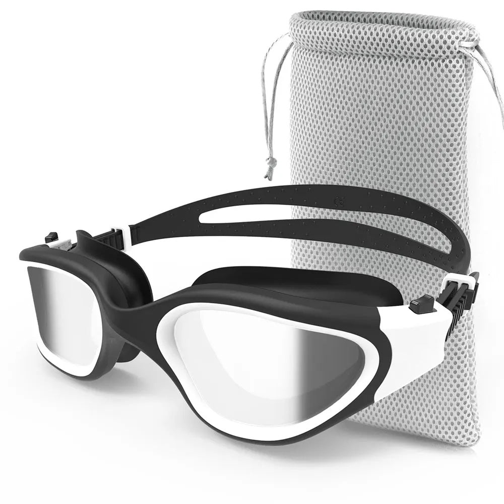 SwiGoxim Polarised Swim Goggles with 180° Panoramic Anti-Fog View