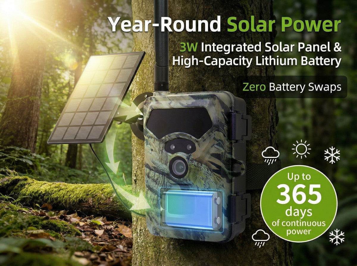 DawniCam 4G Solar Wildlife & Security Camera UK