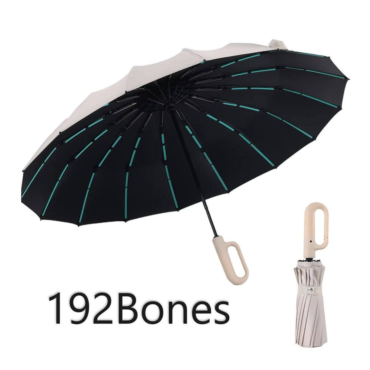 TempoEsta Windproof Storm Umbrella with 47-Inch Canopy