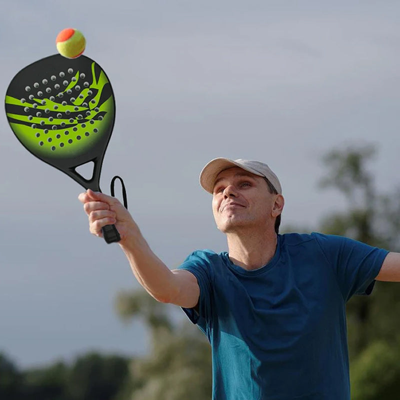 Tennisixo Beginner Padel Racket - Carbon Fibre & EVA Core