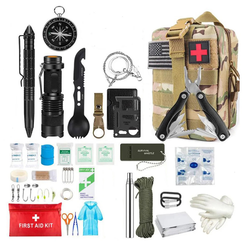 VanTrekie Outdoor Survival Kit & Emergency First-Aid MOLLE Pouch