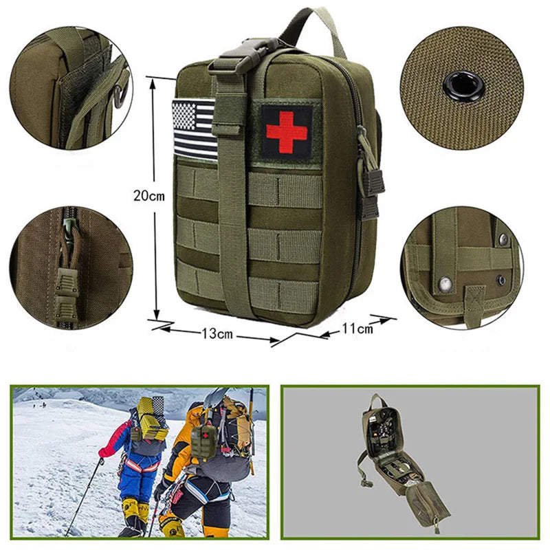 VanTrekie Outdoor Survival Kit & Emergency First-Aid MOLLE Pouch