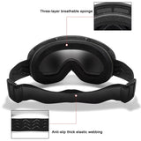 VisoSlax OTG Ski & Snowboard Goggles | Anti-Fog Dual Lens