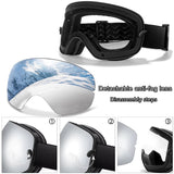 VisoSlax OTG Ski & Snowboard Goggles | Anti-Fog Dual Lens