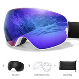 VisoSlax OTG Ski & Snowboard Goggles | Anti-Fog Dual Lens