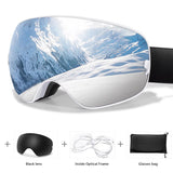 VisoSlax OTG Ski & Snowboard Goggles | Anti-Fog Dual Lens