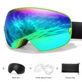 VisoSlax OTG Ski & Snowboard Goggles | Anti-Fog Dual Lens