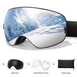 VisoSlax OTG Ski & Snowboard Goggles | Anti-Fog Dual Lens