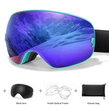 VisoSlax OTG Ski & Snowboard Goggles | Anti-Fog Dual Lens