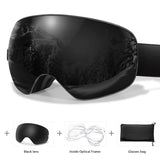 VisoSlax OTG Ski & Snowboard Goggles | Anti-Fog Dual Lens