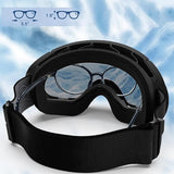 VisoSlax OTG Ski & Snowboard Goggles | Anti-Fog Dual Lens