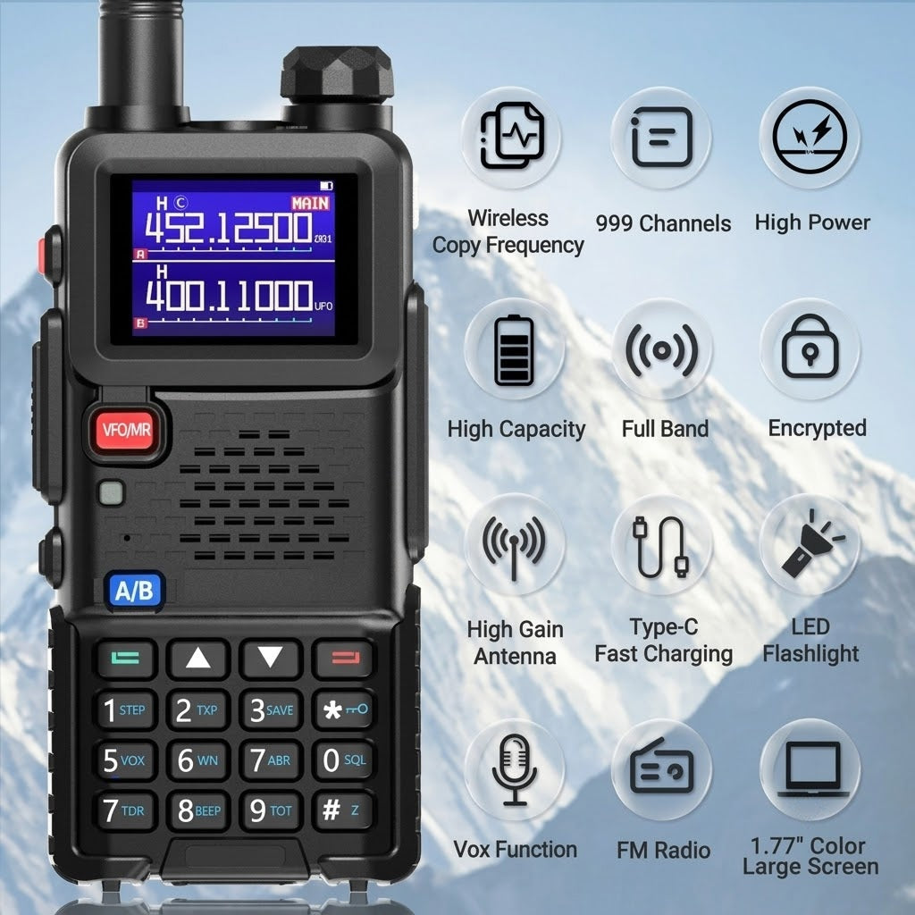 WavieRun Multi-Band Emergency Walkie Talkie & Two-Way Radio UK
