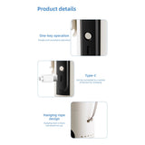 WindyonGo Mini Handheld Fan with Ice Ceramic Cooling Plate
