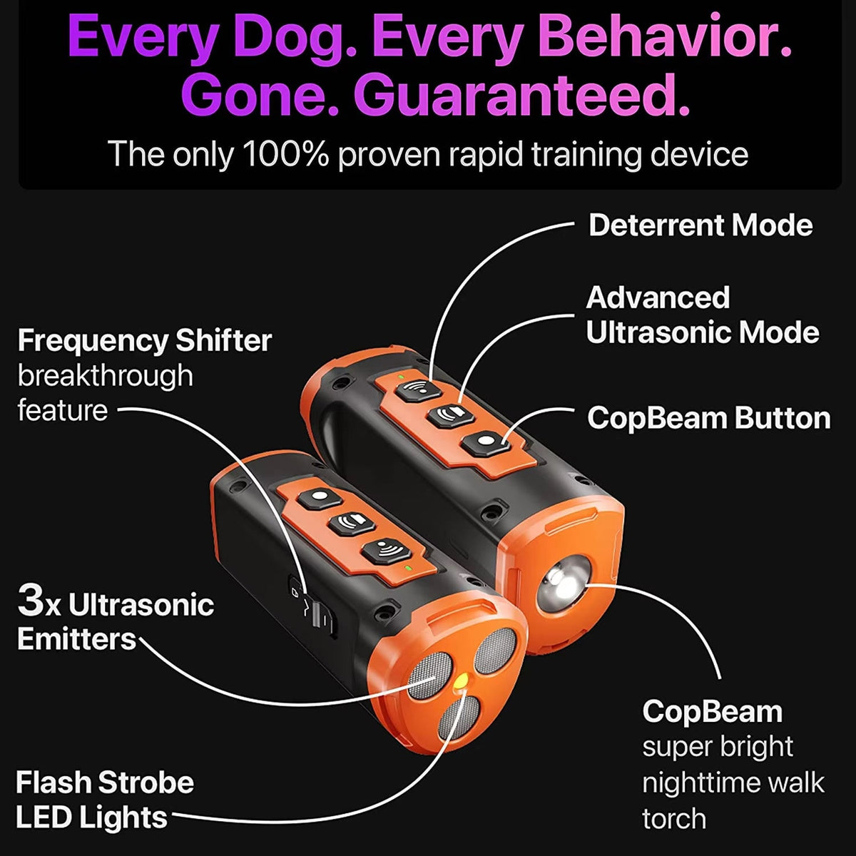 WufuNiko Ultrasonic Dog Deterrent & Barking Training Device UK